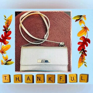 Liz Claiborne Silver Phone Crossbody Bag